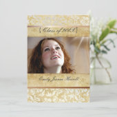 Party Einladungen für Vintage Damaskus/Abschlüsse (Stehend Vorderseite)