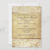 Party Einladungen für Vintage Damaskus/Abschlüsse (Rückseite)