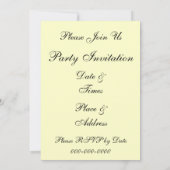 Party Einladungen für Violette und Pansy Floral (Rückseite)