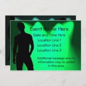 Party Einladungen für warme Typ (Vorne/Hinten)