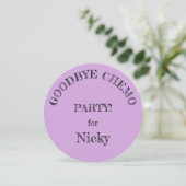 Party Einladungen "Goodbye Chemo" (Stehend Vorderseite)