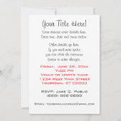 Party Einladungen im Art-Deco-Stil (Rückseite)