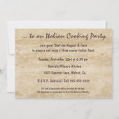 Party Einladungen im Norden Italiens (Rückseite)