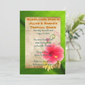 Party Einladungen Luau (Stehend Vorderseite)