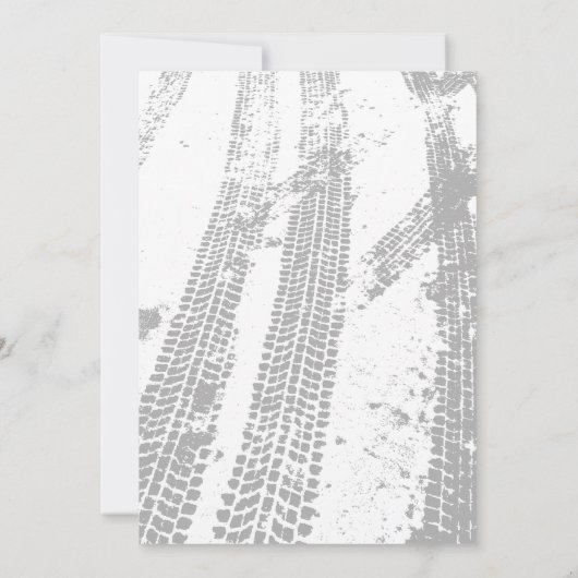 Party Einladungen mit heißen Rädern Boom Crash (Rückseite)