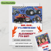 Party Einladungen mit heißen Rädern Foto Bash