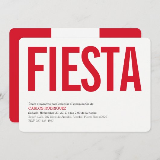 Party: Einladungen: Peru: Peruanische Flagge Einladung (Vorne/Hinten)
