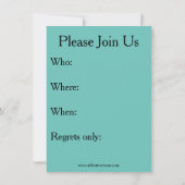 Party Einladungen "Spectickles" (Rückseite)