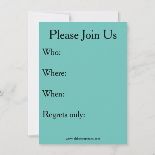 Party Einladungen "Spectickles" (Rückseite)