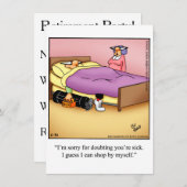 Party Einladungen "Spectickles" für die Weihnachts (Vorne/Hinten)