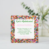 Party Einladungen sprinklen (Stehend Vorderseite)