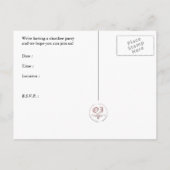 Party Einladungen: Starshöhe Einladungspostkarte (Rückseite)