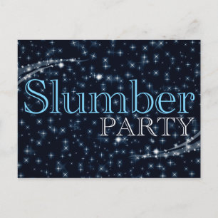 Party Einladungen: Starshöhe Einladungspostkarte