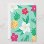 Party Einladungen Tropical Hawaiian Luau (Rückseite)