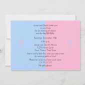 Party Einladungen über das Geschlecht Baby Rattles (Rückseite)