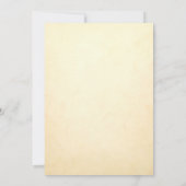 Party Einladungen| Vintag Botanisch 2 Einladung (Rückseite)