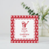 Party Einladungen von Funny Gardener im Ruhestand (Stehend Vorderseite)