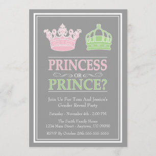 Party Einladungen von Prinzessinnen oder Princessi