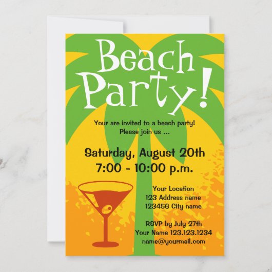 Party Einladungen| Zolleinladungen Einladung (Vorderseite)