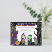 Party | Einladungen zu Halloween-Party (Stehend Vorderseite)