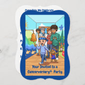 Party Einladungen zum 10. Jahr des Krebs (Vorne/Hinten)