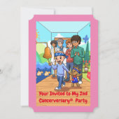 Party Einladungen zum 2. (Vorderseite)