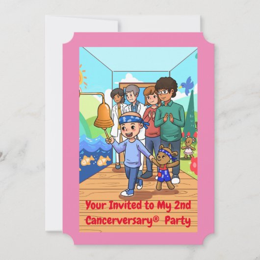 Party Einladungen zum 2. (Vorderseite)