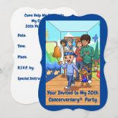 Party Einladungen zum 20. (Vorne/Hinten)