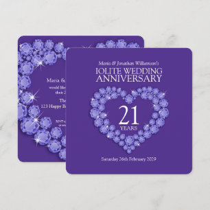 Party Einladungen zum 21. Jubiläum der Hochzeit