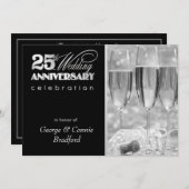 Party Einladungen zum 25. Jahrestag - Personalisie (Vorne/Hinten)