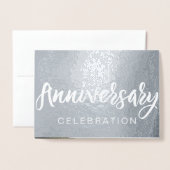 Party Einladungen zum 25. Jubiläum (Vorderseite mit Umschlag)