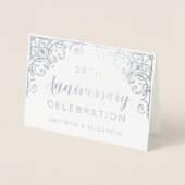 Party Einladungen zum 25. Jubiläum (Vorderseite)
