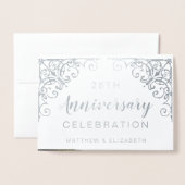 Party Einladungen zum 25. Jubiläum (Vorderseite mit Umschlag)