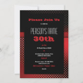 Party Einladungen zum 30. (Rückseite)