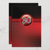 Party Einladungen zum 30. (Vorne/Hinten)