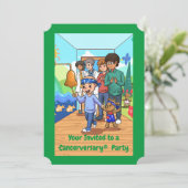 Party Einladungen zum 4. (Stehend Vorderseite)