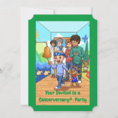 Party Einladungen zum 4. (Vorderseite)