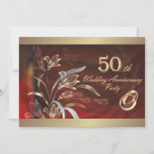Party Einladungen zum 50. Hochzeitstag (Vorderseite)