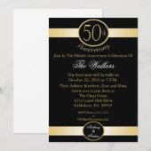 Party Einladungen zum 50. Hochzeitstag (Vorne/Hinten)
