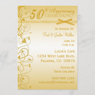 Party Einladungen zum 50. Jahrestag