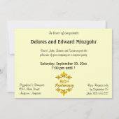 Party Einladungen zum 50. Jahrestag (Rückseite)