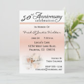 Party Einladungen zum 50. Jahrestag (Stehend Vorderseite)