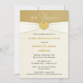 Party Einladungen zum 50. Jahrestag - Klassische E (Rückseite)