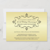 Party Einladungen zum 50. Jahrestag mit Foto (Rückseite)