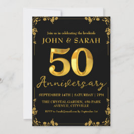 Party Einladungen zum 50-jährigen Bestehen in Schw