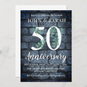 Party Einladungen zum 50-jährigen Jubiläum (Vorne/Hinten)