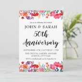Party Einladungen zum 50-jährigen Jubiläum (Stehend Vorderseite)