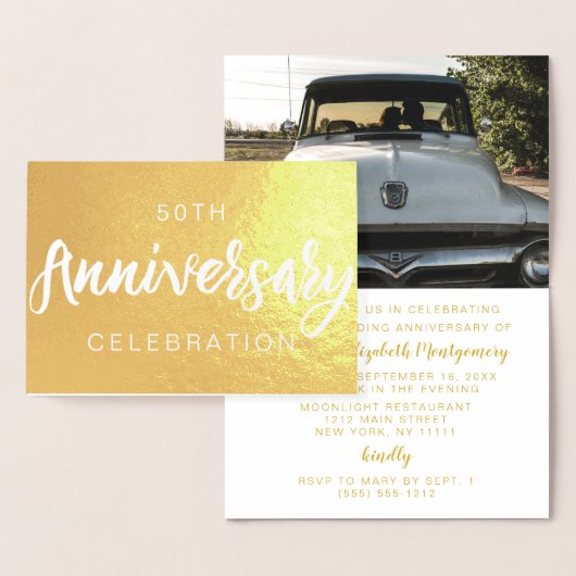 Party Einladungen zum 50-jährigen Jubiläum des Gol (Anzeige)