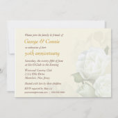 Party Einladungen zum 50. Jubiläum - Romantische R (Rückseite)