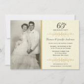 Party Einladungen zum 65. Hochzeitstag (Vorderseite)